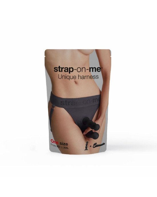 Трусики для страпона Strap-On-Me HARNAIS LINGERIE UNIQUE - One Size - GREY