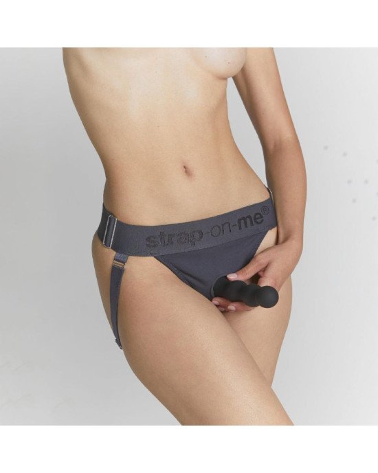 Трусики для страпона Strap-On-Me HARNAIS LINGERIE UNIQUE - One Size - GREY