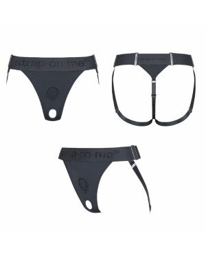 Трусики для страпона Strap-On-Me HARNAIS LINGERIE UNIQUE - One Size - GREY