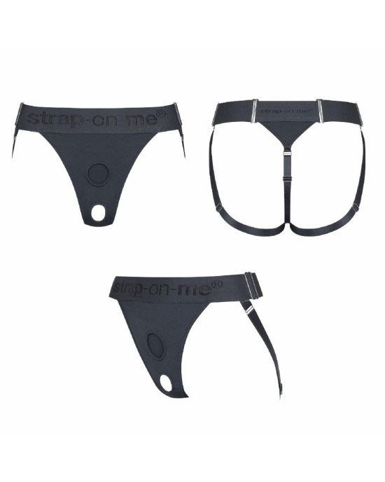 Трусики для страпона Strap-On-Me HARNAIS LINGERIE UNIQUE - One Size - GREY