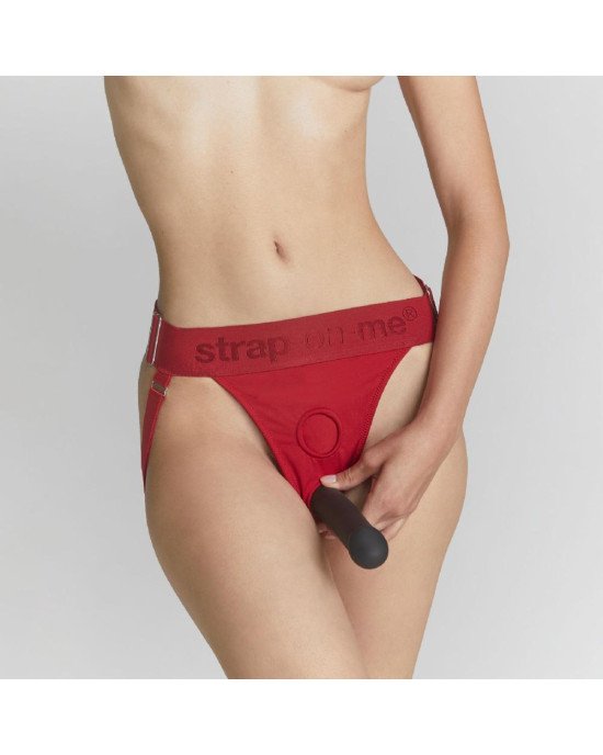 Трусики для страпона Strap-On-Me HARNAIS LINGERIE UNIQUE - One Size - RED Трусики для страпона Strap-On-Me HARNAIS LINGERIE UNIQUE - One Size - RED