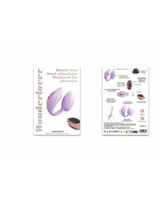 Віброяйце з вакуумною кліторальною стимуляцією Love To Love Wonderlover VIVA MAUVE Віброяйце з вакуумною кліторальною стимуляцією Love To Love Wonderlover VIVA MAUVE
