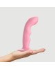 Насадка для страпону з подвійною точковою пульсацією Strap-On-Me TAPPING DILDO WAVE - CORAL PINK