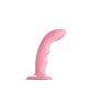 Насадка для страпону з подвійною точковою пульсацією Strap-On-Me TAPPING DILDO WAVE - CORAL PINK