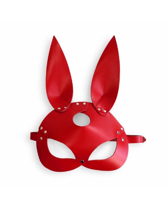 Шкіряна маска Зайчика Art of Sex - Bunny mask, колір Червоний Шкіряна маска Зайчика Art of Sex - Bunny mask, колір Червоний