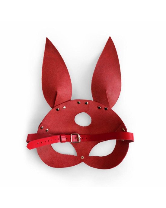 Шкіряна маска Зайчика Art of Sex - Bunny mask, колір Червоний Шкіряна маска Зайчика Art of Sex - Bunny mask, колір Червоний