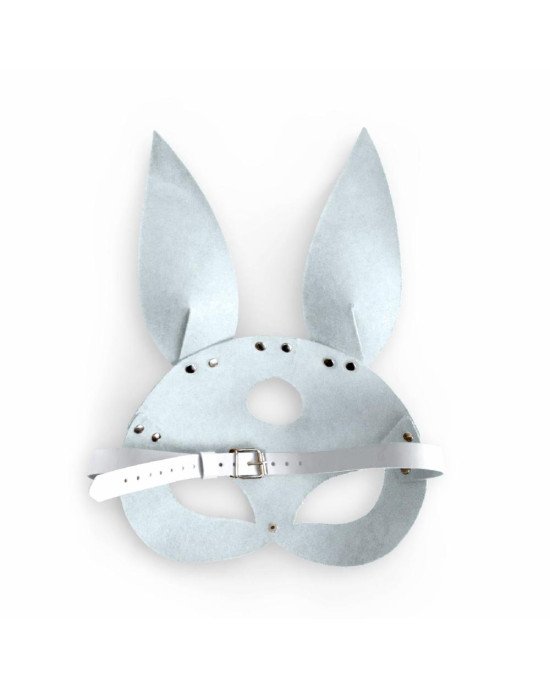 Шкіряна маска Зайчика Art of Sex - Bunny mask, колір Білий Шкіряна маска Зайчика Art of Sex - Bunny mask, колір Білий