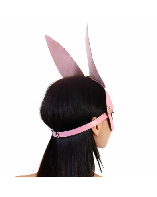 Шкіряна маска Зайчика Art of Sex - Bunny mask, колір Рожевий Шкіряна маска Зайчика Art of Sex - Bunny mask, колір Рожевий