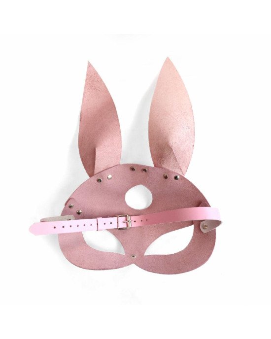Шкіряна маска Зайчика Art of Sex - Bunny mask, колір Рожевий Шкіряна маска Зайчика Art of Sex - Bunny mask, колір Рожевий