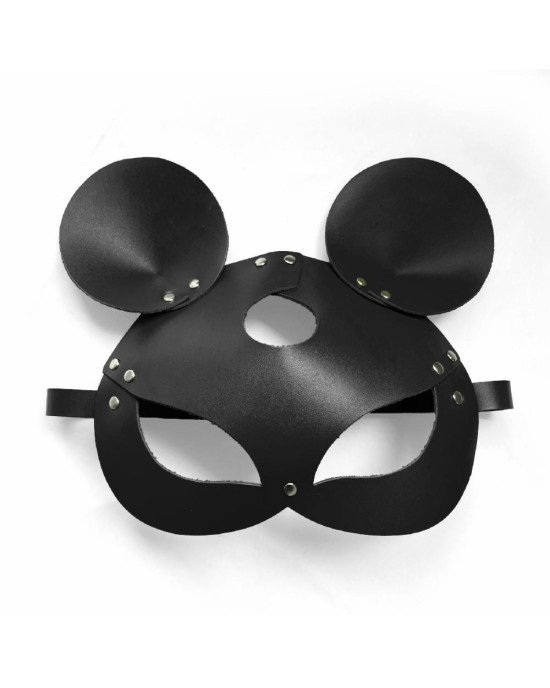 Шкіряна маска зайчика Art of Sex - Mouse Mask, колір Чорний Шкіряна маска зайчика Art of Sex - Mouse Mask, колір Чорний