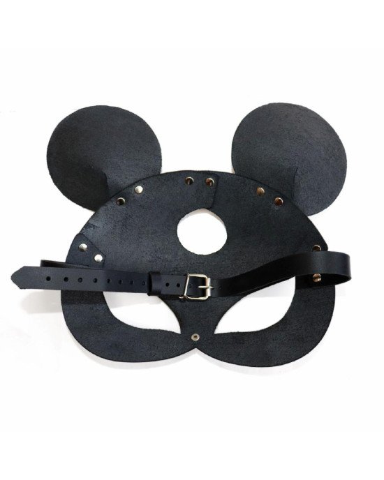 Шкіряна маска зайчика Art of Sex - Mouse Mask, колір Чорний Шкіряна маска зайчика Art of Sex - Mouse Mask, колір Чорний