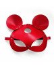 Шкіряна маска зайчика Art of Sex - Mouse Mask, колір Червоний Шкіряна маска зайчика Art of Sex - Mouse Mask, колір Червоний