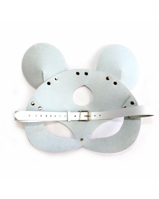 Шкіряна маска зайчика Art of Sex - Mouse Mask, колір Білий Шкіряна маска зайчика Art of Sex - Mouse Mask, колір Білий