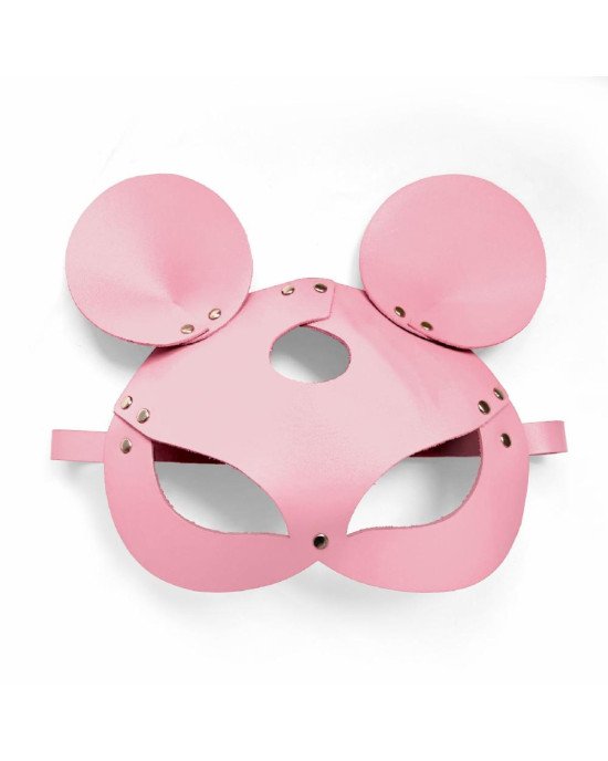 Шкіряна маска зайчика Art of Sex - Mouse Mask, колір Рожевий Шкіряна маска зайчика Art of Sex - Mouse Mask, колір Рожевий