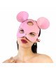 Шкіряна маска зайчика Art of Sex - Mouse Mask, колір Рожевий Шкіряна маска зайчика Art of Sex - Mouse Mask, колір Рожевий
