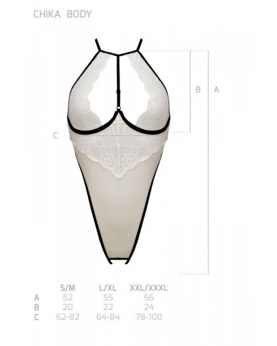 Боді CHIKA BODY cream XXL/XXXL - Passion
