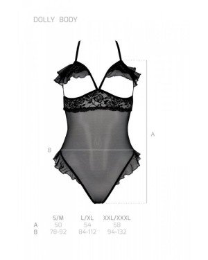 Боді DOLLY BODY black XXL/XXXL Passion Боді DOLLY BODY black XXL/XXXL Passion