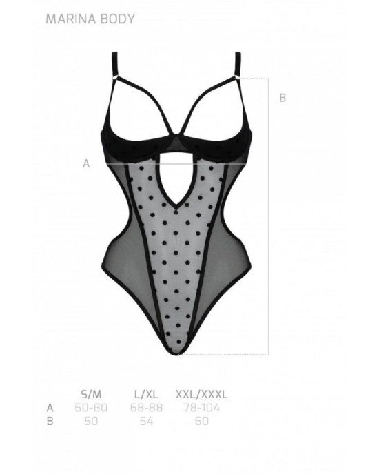 Боді MARINA BODY black S/M - Passion Боді MARINA BODY black S/M - Passion