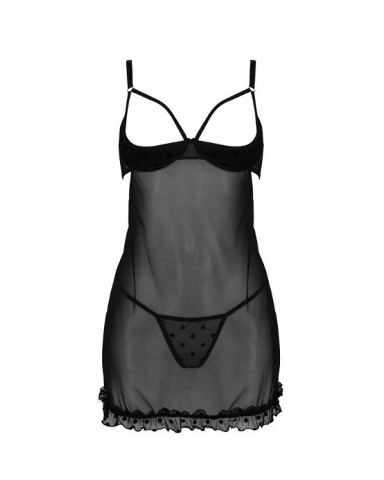 Пеньюар MARINA CHEMISE black XXL/XXXL - Passion Пеньюар MARINA CHEMISE black XXL/XXXL - Passion