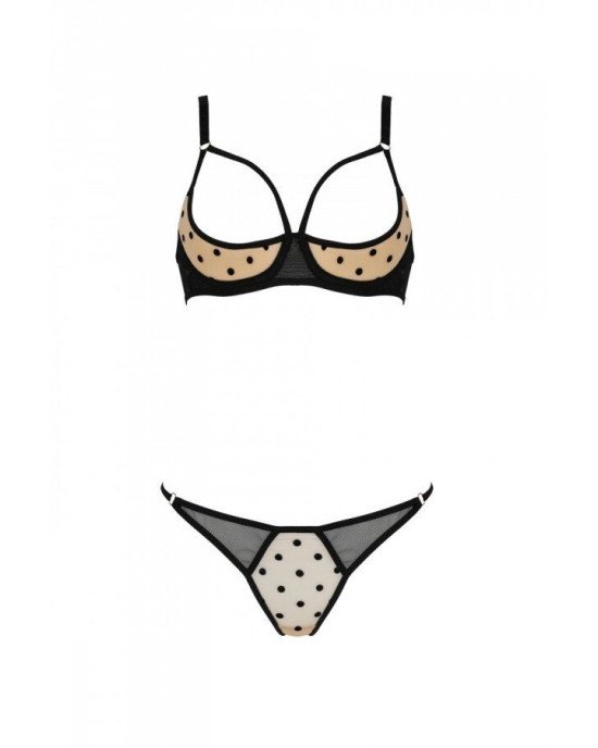Комплект MARINA SET WITH OPEN BRA beige L/XL - Passion Комплект MARINA SET WITH OPEN BRA beige L/XL - Passion