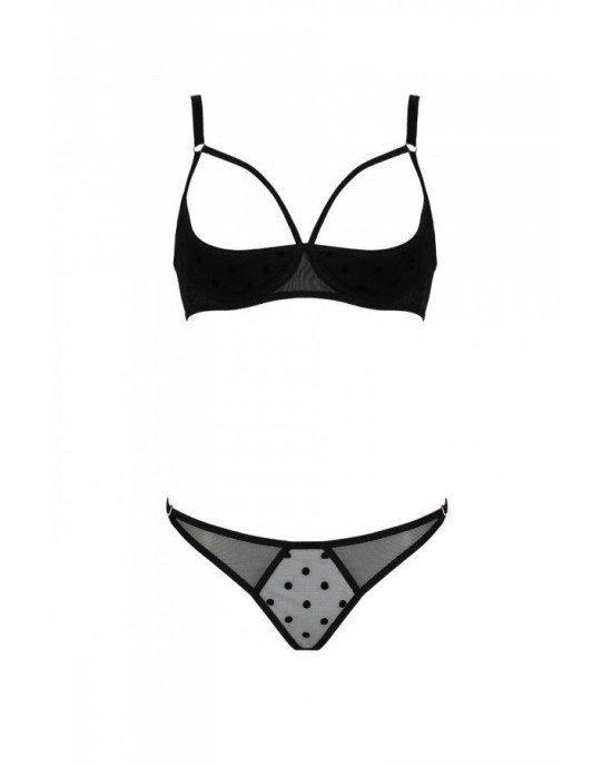 Комплект MARINA SET WITH OPEN BRA black S/M - Passion Комплект MARINA SET WITH OPEN BRA black S/M - Passion