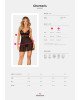 Пеньюар і трусики Obsessive Chemeris babydoll & thong M/L Пеньюар і трусики Obsessive Chemeris babydoll & thong M/L