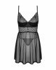 Пеньюар і трусики Obsessive Chemeris babydoll & thong M/L Пеньюар і трусики Obsessive Chemeris babydoll & thong M/L