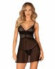 Пеньюар і трусики Obsessive Chemeris babydoll & thong M/L Пеньюар і трусики Obsessive Chemeris babydoll & thong M/L