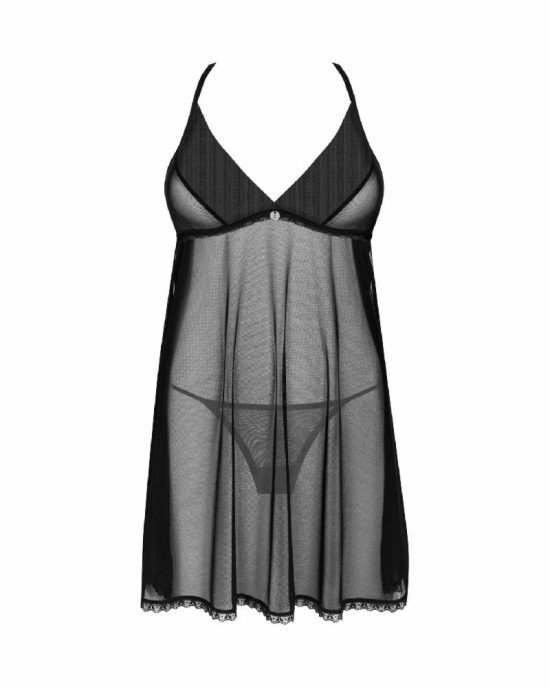 Пеньюар і трусики Obsessive Latinesa babydoll & thong M/L Пеньюар і трусики Obsessive Latinesa babydoll & thong M/L