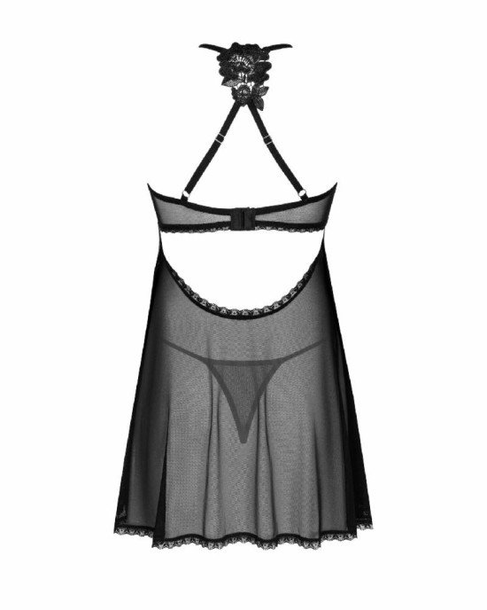Пеньюар і трусики Obsessive Latinesa babydoll & thong XL/2XL Пеньюар і трусики Obsessive Latinesa babydoll & thong XL/2XL