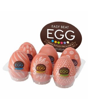 Набір мастурбаторів-яєць Tenga Egg Hard Boilded II Pack (6 яєць)