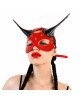 Шкіряна маска Art of Sex - Lucifer Red&Black Шкіряна маска Art of Sex - Lucifer Red&Black