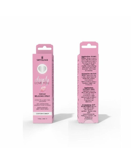 Спрей для мінету Sensuva Deeply Love You Cotton Candy (29 мл), для глибокого мінету Спрей для мінету Sensuva Deeply Love You Cotton Candy (29 мл), для глибокого мінету