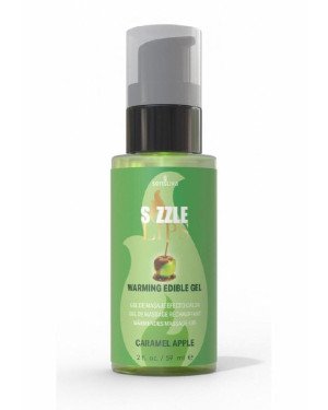 Зігрівальний масажний гель Sensuva Sizzle Lips Caramel Apple (59 мл), без цукру, їстівний Зігрівальний масажний гель Sensuva Sizzle Lips Caramel Apple (59 мл), без цукру, їстівний