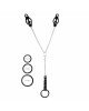 Затискач для сосків Art of Sex - Nipple Clamps for Men Black clover з ерекційними кільцями Затискач для сосків Art of Sex - Nipple Clamps for Men Black clover з ерекційними кільцями