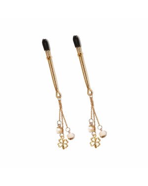 Затискач для сосків Atr of Sex - Nipple Clamps Golden Clover
