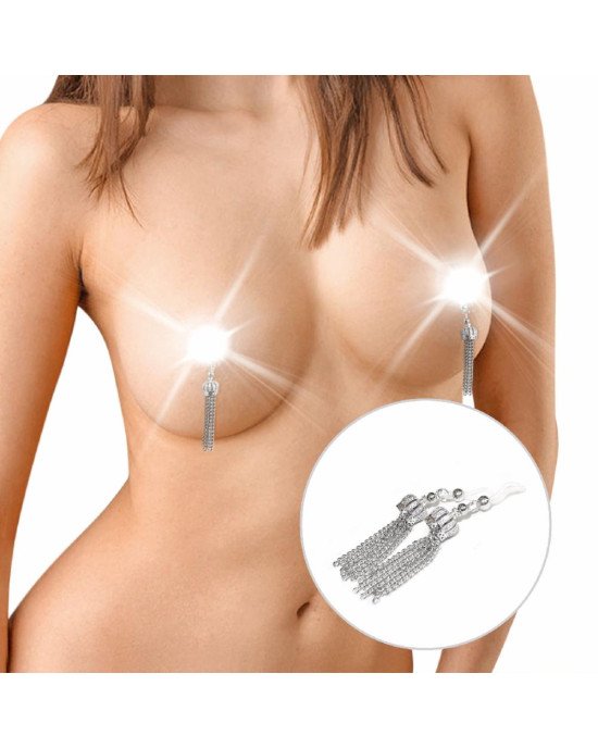 Прикраса для сосків зі стразами Art of Sex - Nipple Clamps Queen Прикраса для сосків зі стразами Art of Sex - Nipple Clamps Queen