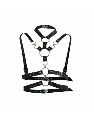 Сексуальна портупея жіноча Art of Sex - Roxi, розмір XS-2XL, колір чорний