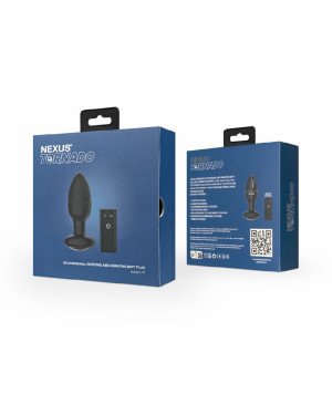 Анальна пробка Nexus TORNADO Medium, ротація+вібрація, пульт ДК
