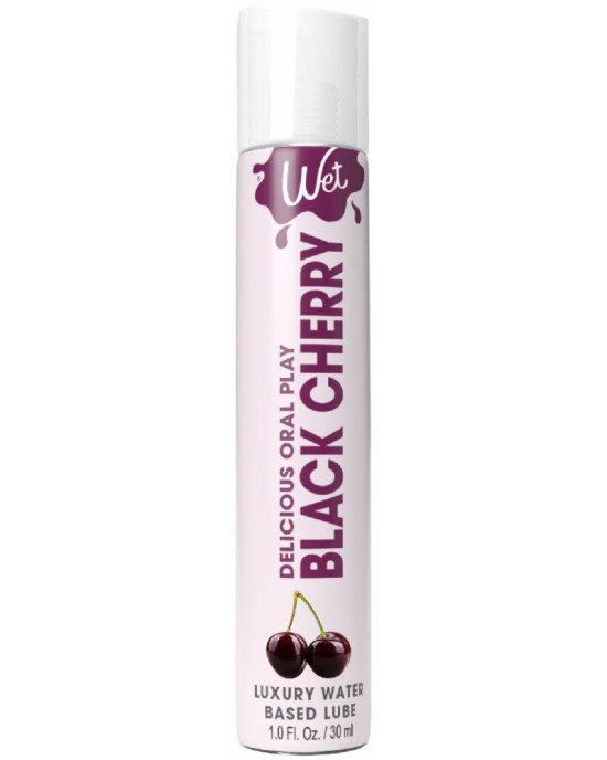 Лубрикант на водній основі Wet Oral Play Black Cherry (30 мл), їстівний, без цукру Лубрикант на водній основі Wet Oral Play Black Cherry (30 мл), їстівний, без цукру
