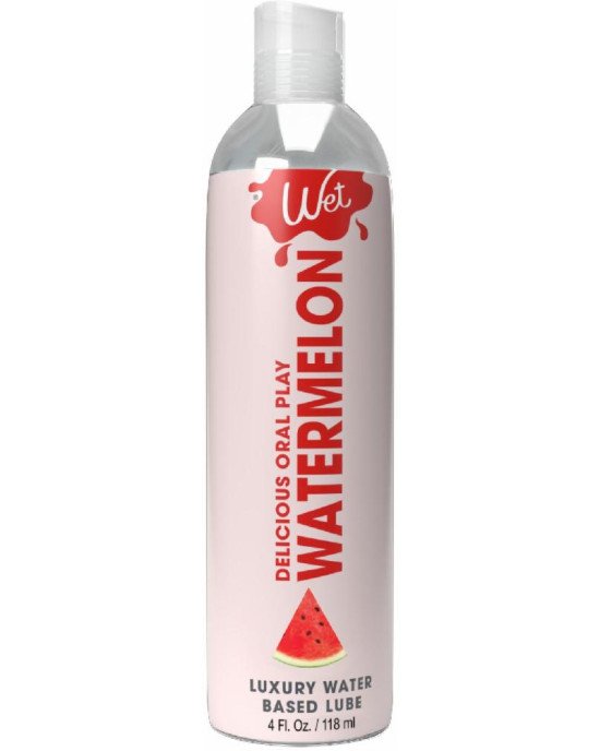 Лубрикант на водній основі Wet Oral Play Watermelon (118 мл), їстівний, без цукру Лубрикант на водній основі Wet Oral Play Watermelon (118 мл), їстівний, без цукру