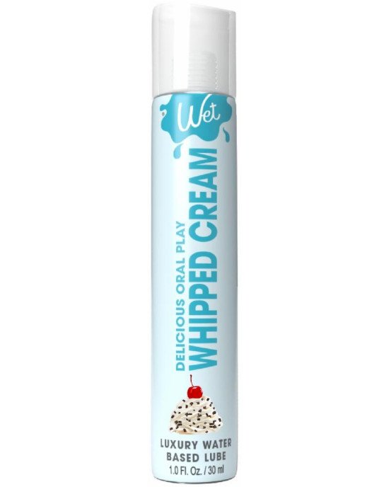 Лубрикант на водній основі Wet Oral Play Whipped Cream (30 мл), їстівний, без цукру Лубрикант на водній основі Wet Oral Play Whipped Cream (30 мл), їстівний, без цукру