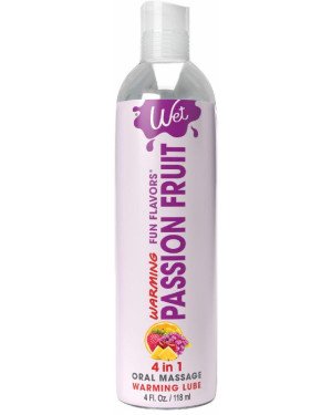 Розпродаж!!! Зігрівальний лубрикант Wet Warming Passion Fruit 4 in 1 (118 мл) (термін 30.09.2026)