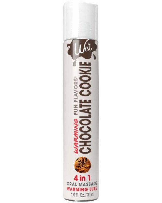 Зігрівальний лубрикант на водній основі Wet Warming Chocolate Cookie 4 in 1, без цукру (30 мл) Зігрівальний лубрикант на водній основі Wet Warming Chocolate Cookie 4 in 1, без цукру (30 мл)