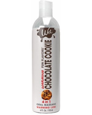 Розпродаж!!! Зігрівальний лубрикант Wet Warming Chocolate Cookie 4in1, 118мл (термін 30.09.2026)