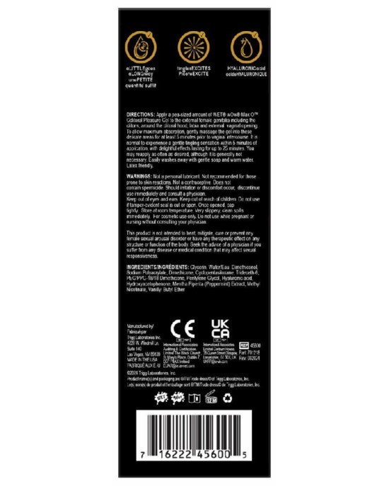 Збуджувальний гель для клітора Wet Wow Max O Clitoral Arousal Gel, легке поколювання (15 мл) Збуджувальний гель для клітора Wet Wow Max O Clitoral Arousal Gel, легке поколювання (15 мл)