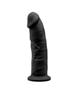 Фалоімітатор SilexD Oscar Black (MODEL 2 size 9in), двошаровий, силікон + Silexpan, діаметр 5,4см