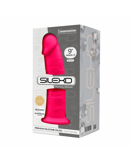 Фалоімітатор SilexD Oscar Pink (MODEL 2 size 9in), двошаровий, силікон + Silexpan, діаметр 5,4см Фалоімітатор SilexD Oscar Pink (MODEL 2 size 9in), двошаровий, силікон + Silexpan, діаметр 5,4см