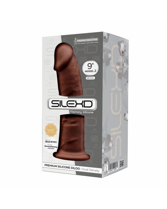 Фалоімітатор SilexD Oscar Brown (MODEL 2 size 9in), двошаровий, силікон + Silexpan, діаметр 5,4см Фалоімітатор SilexD Oscar Brown (MODEL 2 size 9in), двошаровий, силікон + Silexpan, діаметр 5,4см