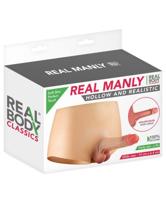 Страпон Real Body — Real Manly hollow and realistic L/XL Страпон Real Body — Real Manly hollow and realistic L/XL